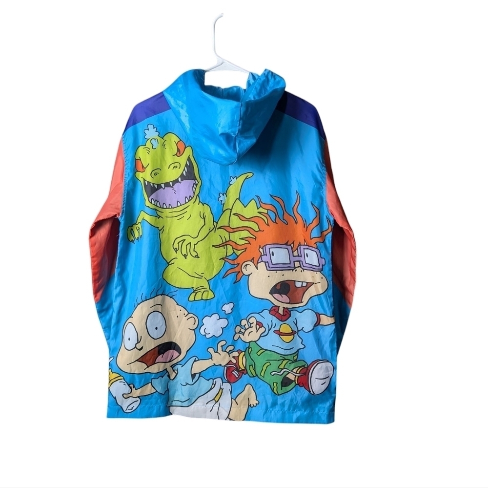 Rugrats Nickelodeon Colorful Multicolor 90s Cartoon Graphic Jacket Unisex M - Picture 6 of 13